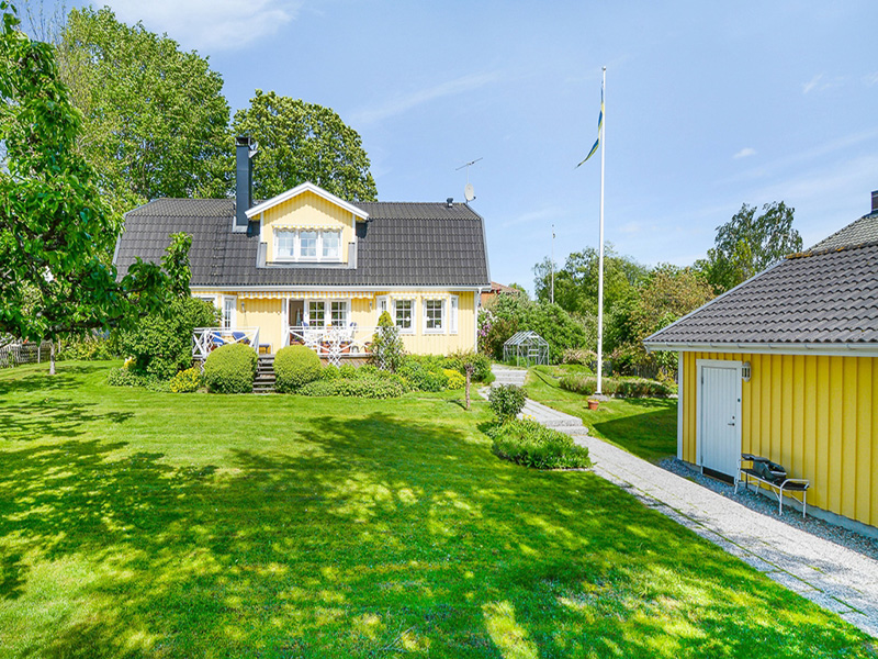 Tradgardsanlaggning laggning av stengang Spanga Solhem 1