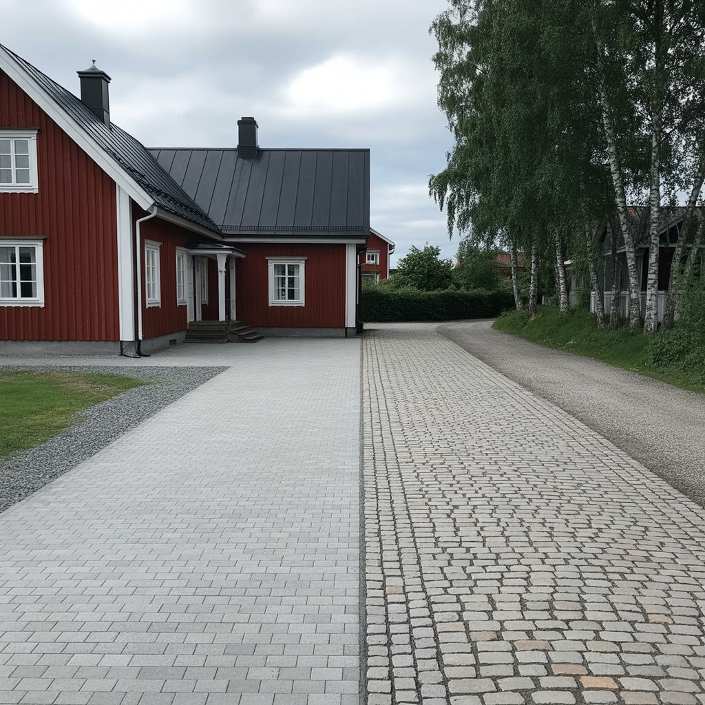 marksten eller natursten pa uppfart hallbarhet och pris